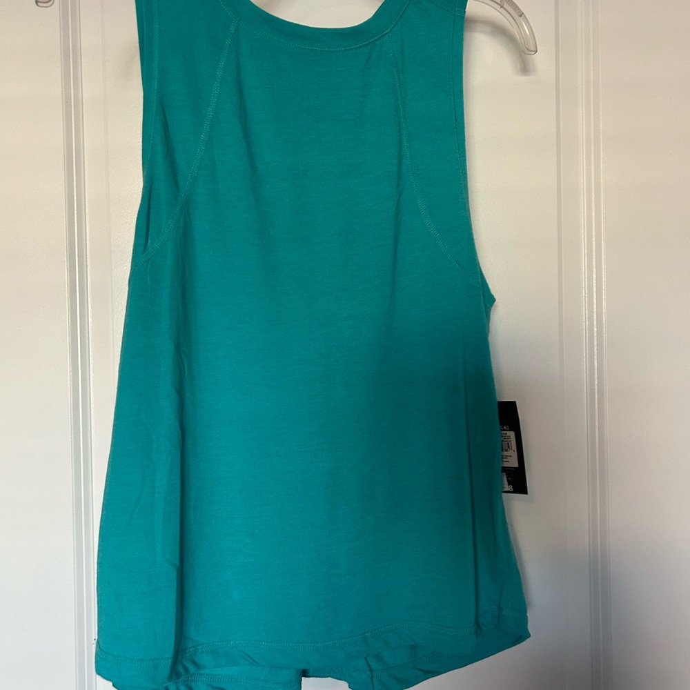ATHLETIC WORKS • Sleeveless Open Back Top • S/ 4-6 • Green/Blue • - Picture 6 of 7